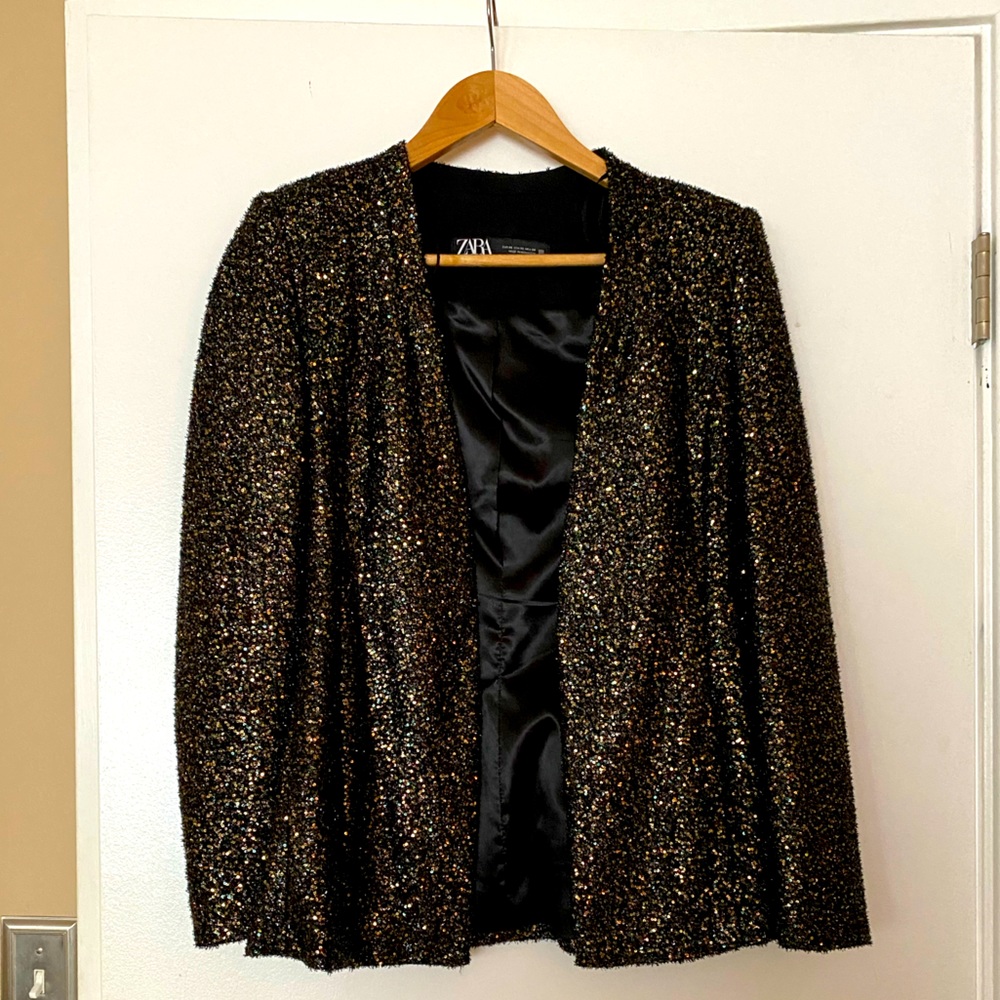 ZARA SEQUIN BLAZER (XS)